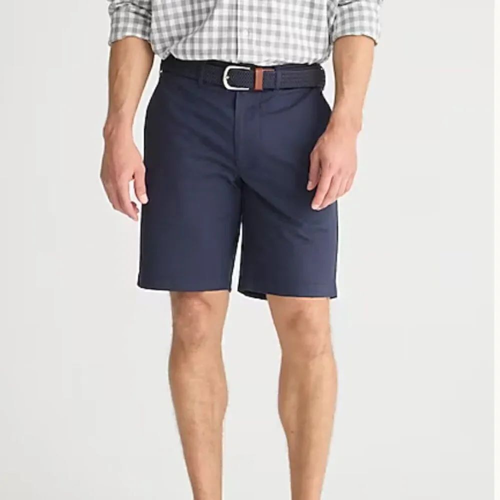 J. Crew 9" stretch chino short in Navy Blue size 36 NWT
